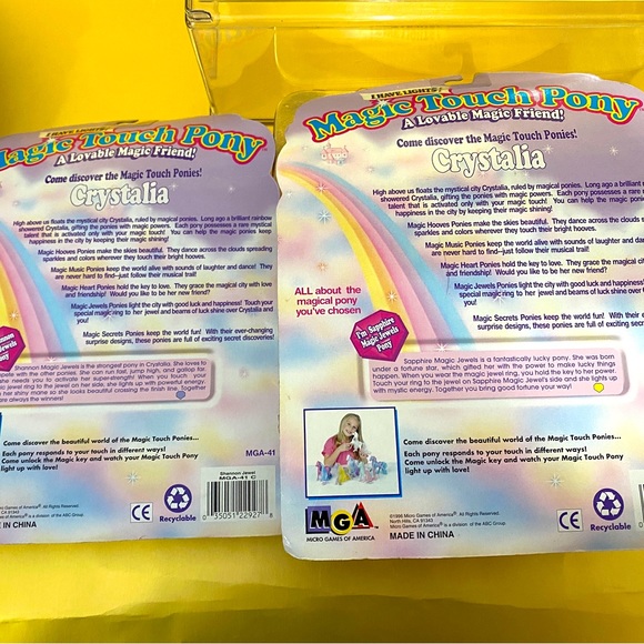 MAGIC TOUCH PONY VTG 90s MAGIC JEWELS PONIES, LIGHT UP & BLINK COLLECTION OF 4 - Picture 14 of 15